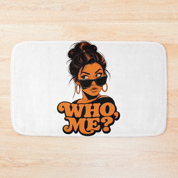 Item preview, Who Me Sassy Girl - Retro Sunglasses Messy Bun Art designed and sold by smouzy.