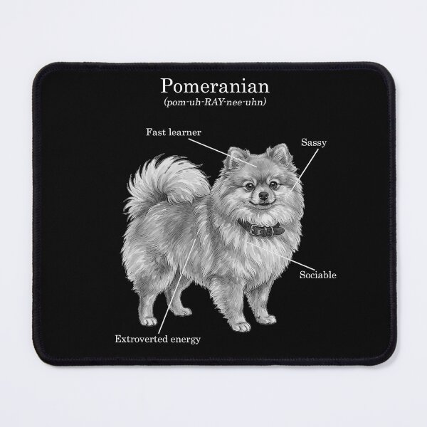 Item preview, Pomeranian BW Illustration designed and sold by SUP-R-Ts.