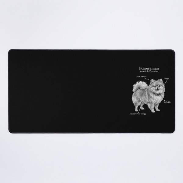 Item preview, Pomeranian BW Illustration designed and sold by SUP-R-Ts.