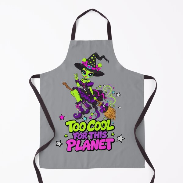 Item preview, Too Cool for This Planet – Alien Witch designed and sold by Aimetoi.