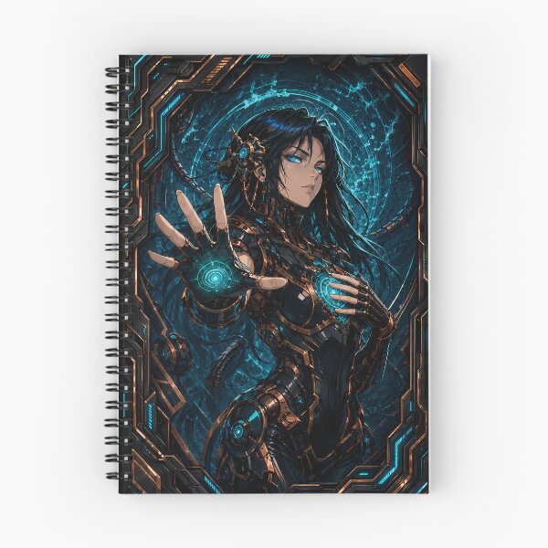 Item preview, Abyssal Neon Oracle – Cyberpunk Mecha Warrior designed and sold by Apocalyptic Art Studio.