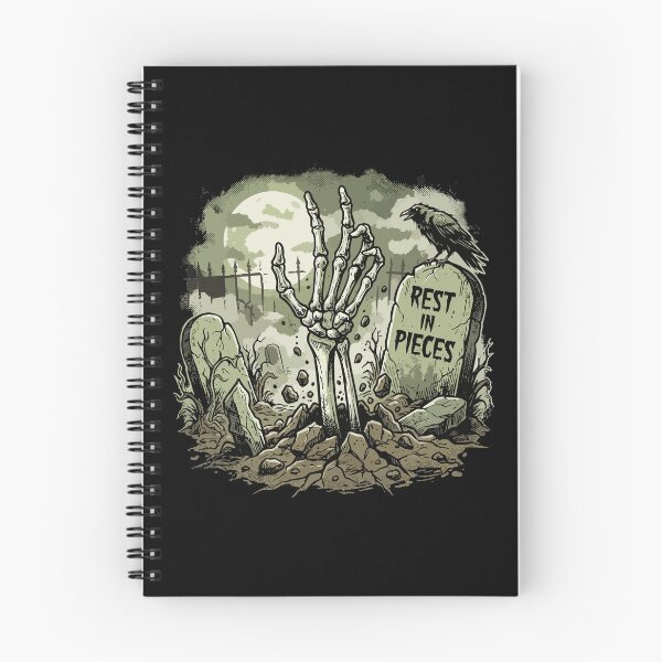 Item preview, HALLOWEEN Rest In Pieces Skeleton Hand - Retro Horror  designed and sold by Uglyandcute.