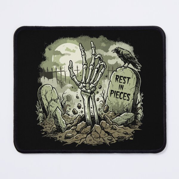 Item preview, HALLOWEEN Rest In Pieces Skeleton Hand - Retro Horror  designed and sold by Uglyandcute.
