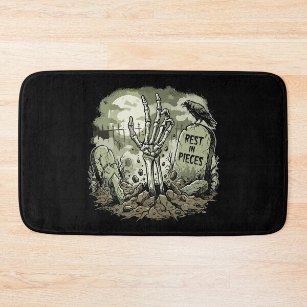 Item preview, HALLOWEEN Rest In Pieces Skeleton Hand - Retro Horror designed and sold by Uglyandcute.