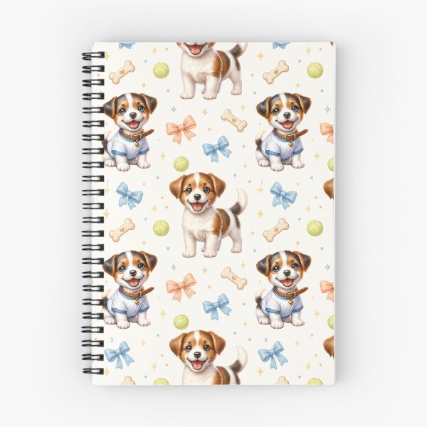 Item preview, Cute Jack Russell Puppy Seamless Pattern designed and sold by LinaDesign Store.