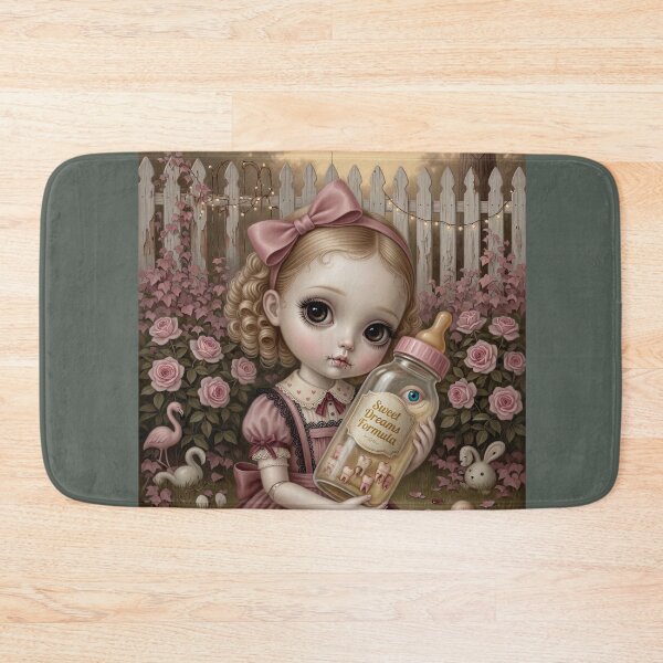 Item preview, Sweet Dreams Formula – Creepy Cute Doll | Pastel Gothic Art | Vintage Soft Surrealism, Lowbrow Art designed and sold by Piagor.