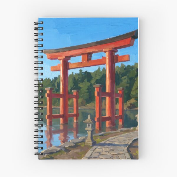 Item preview, Hakone Shrine Torii on Lake Ashi designed and sold by RedPeaStudio.