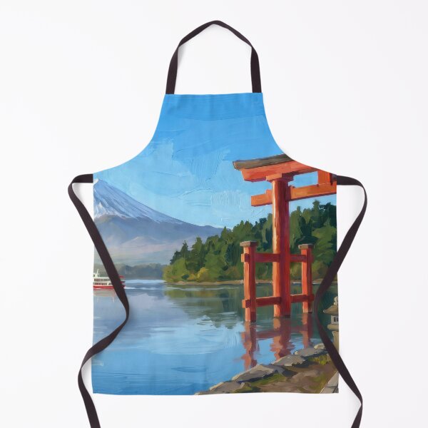 Item preview, Hakone Shrine Torii on Lake Ashi designed and sold by RedPeaStudio.