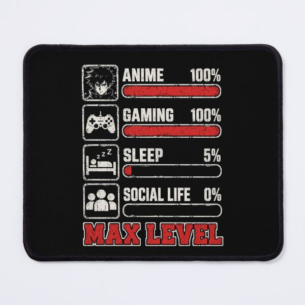 Item preview, anime max level gamer energy graphic designed and sold by ROUX-ART.