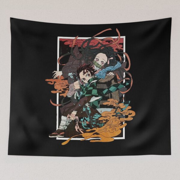Item preview, Demon SlayerTanjiro Kamado Nezuko Kamado designed and sold by Petal-Path.