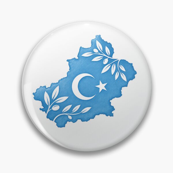 Item preview, Free Uyghur Peace Map Illustration designed and sold by aymiracraft.