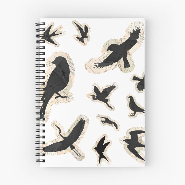 Item preview, Vintage Crow Raven Ephemera Sticker Pack Dark Academia Gothic Torn Paper Birds Journaling Decals designed and sold by TD-series.