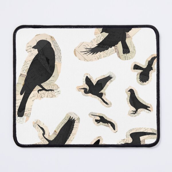 Item preview, Vintage Crow Raven Ephemera Sticker Pack Dark Academia Gothic Torn Paper Birds Journaling Decals designed and sold by TD-series.