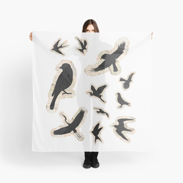 Item preview, Vintage Crow Raven Ephemera Sticker Pack Dark Academia Gothic Torn Paper Birds Journaling Decals designed and sold by TD-series.