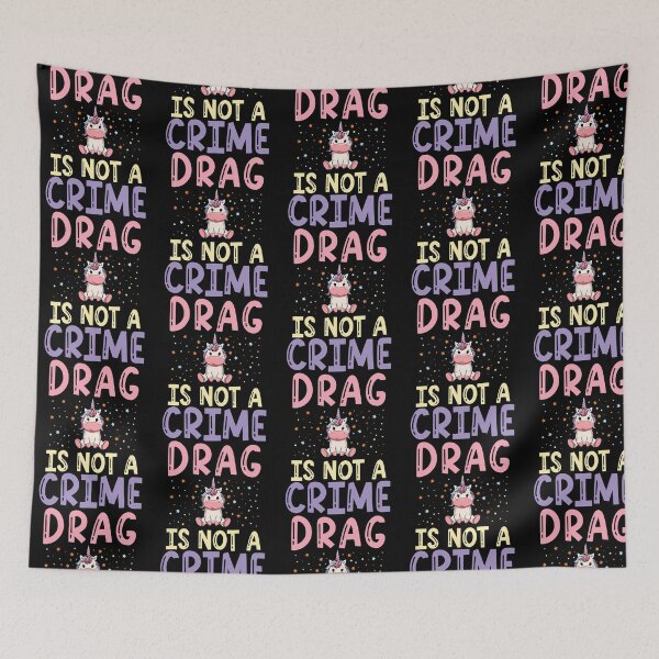 Item preview, Drag Is Not A Crime Funny Equality Funny Unicorn designed and sold by irving-fahey.