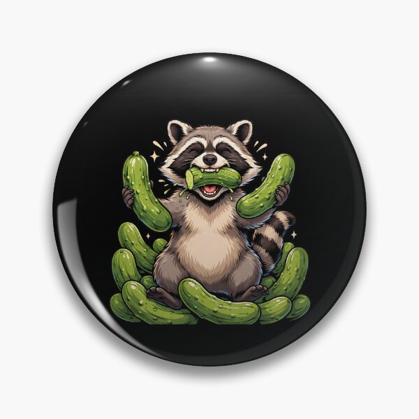 Item preview, Raccoon Eating Pickles Raccoon Meme Humor designed and sold by Redgiant87x.