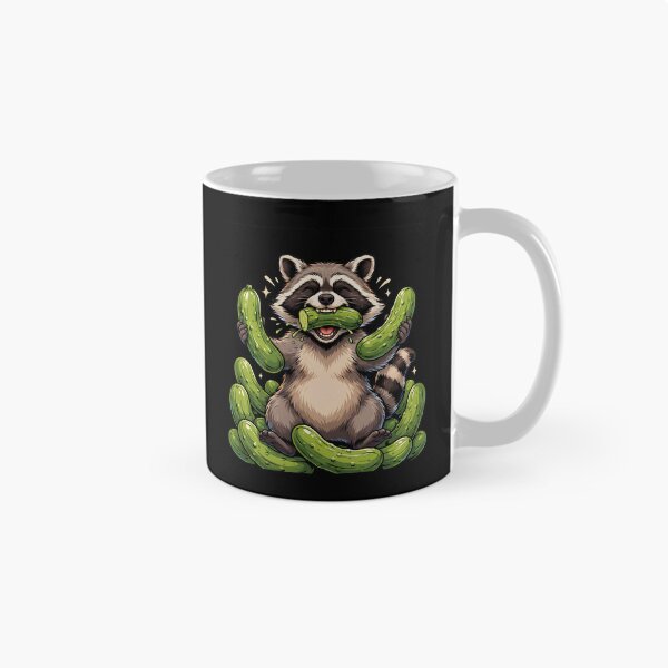Item preview, Raccoon Eating Pickles Raccoon Meme Humor designed and sold by Redgiant87x.