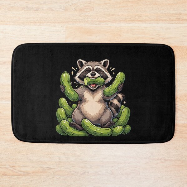 Item preview, Raccoon Eating Pickles Raccoon Meme Humor designed and sold by Redgiant87x.