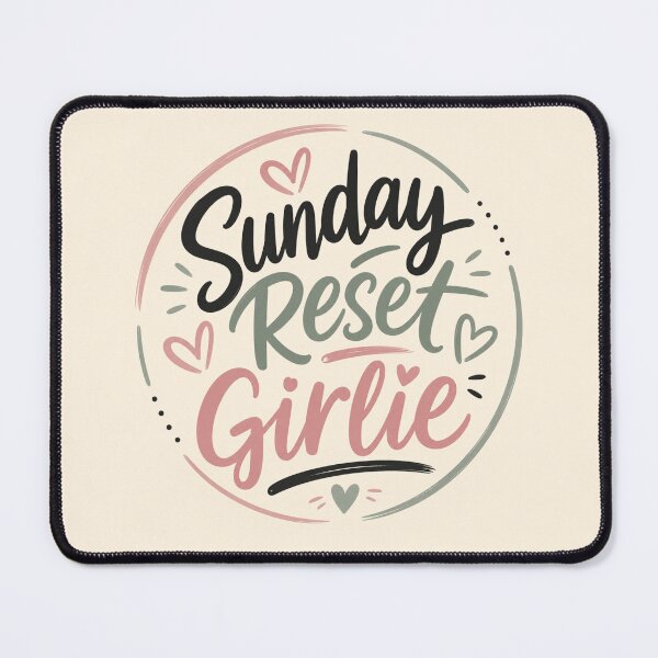 Item preview, Sunday Reset Girl – Cozy Self Care Weekend Motivation Aesthetic designed and sold by TheStephanieRome.