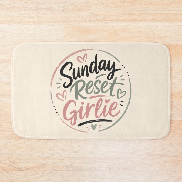 Item preview, Sunday Reset Girl – Cozy Self Care Weekend Motivation Aesthetic designed and sold by TheStephanieRome.