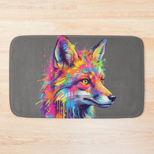 Item preview, Rainbow fox face designed and sold by PP&RAINBOW SHOP.