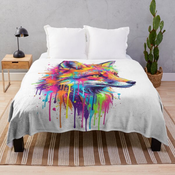 Item preview, Rainbow fox face designed and sold by PP&RAINBOW SHOP.