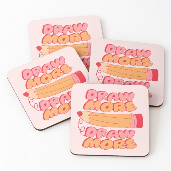 Item preview, Draw More, Draw More (Pink) designed and sold by yellowflowerhut.