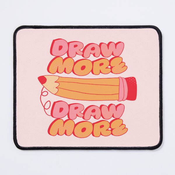 Item preview, Draw More, Draw More (Pink) designed and sold by yellowflowerhut.