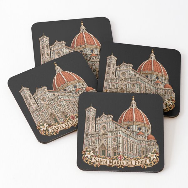 Item preview, Florence Cathedral Embroidery – Santa Maria del Fiore Italian Architecture Art designed and sold by Emoji Emblems.