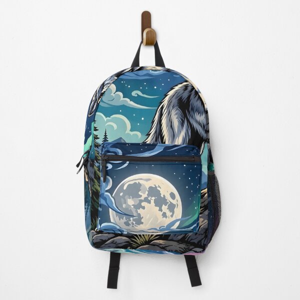 Item preview, Lone Wolf Under Northern Lights and Full Moon designed and sold by Herodestroyer.