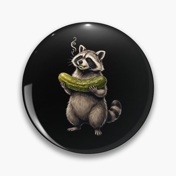 Item preview, Raccoon Eating Pickles Funny Pickle Humor designed and sold by Redgiant87x.