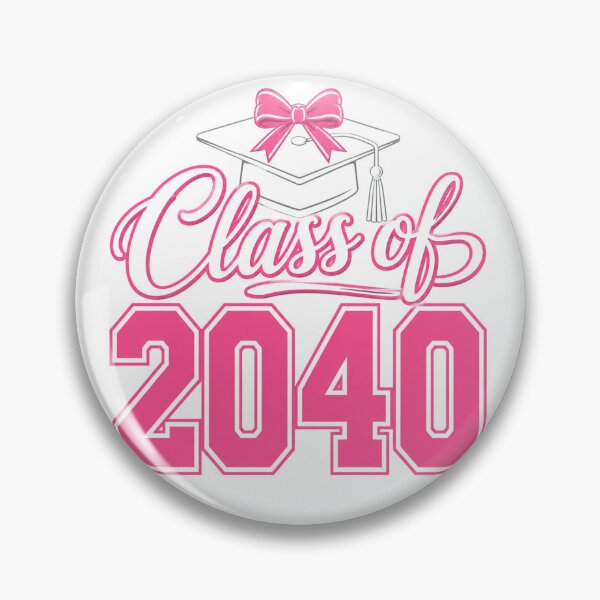 Item preview, classof20240 Pink Graduation Bow Senior Celebration designed and sold by ROUX-ART.