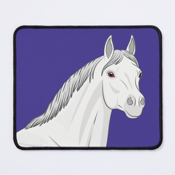 Item preview, The head of a white Abbayan horse designed and sold by Cheval-de-coeur.