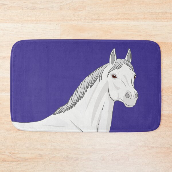 Item preview, The head of a white Abbayan horse designed and sold by Cheval-de-coeur.