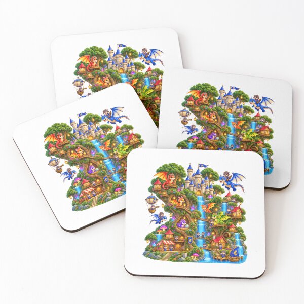 Item preview, Cute Dragon Fantasy Kingdom – Magical Castle Woodland Adventure designed and sold by MrDev.