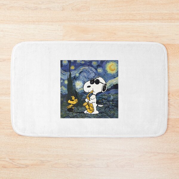 Item preview, Musical Beagle Playing Saxophone Under Van Gogh Inspired Starry Night Sky Art | Limited Edition designed and sold by usmanbhatti00.