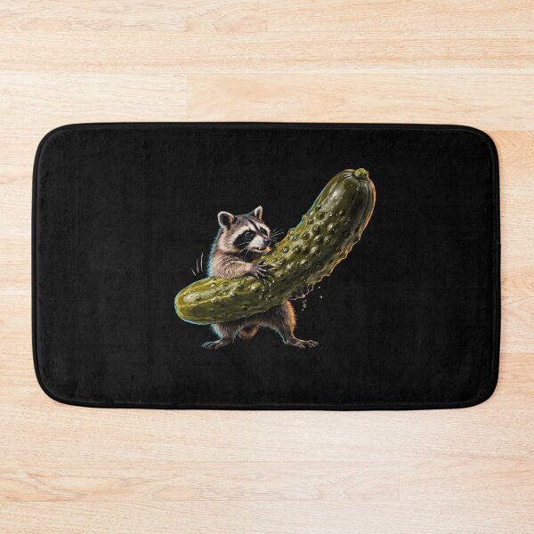 Item preview, Raccoon Eating Pickles Cute Raccoon Humor designed and sold by Redgiant87x.
