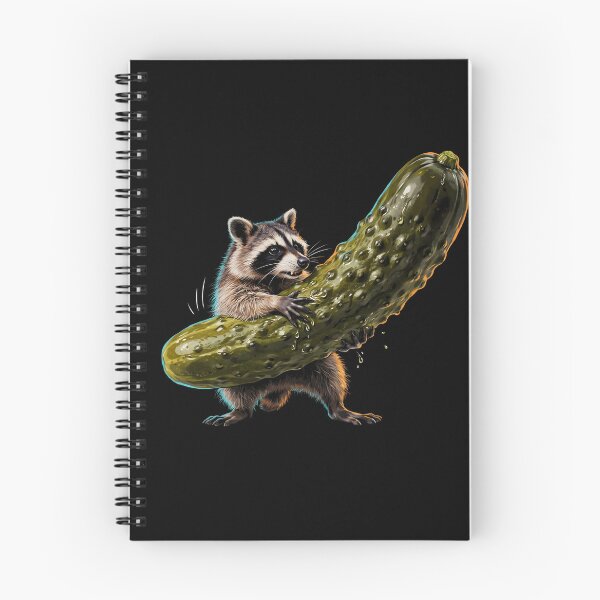 Item preview, Raccoon Eating Pickles Cute Raccoon Humor designed and sold by Redgiant87x.