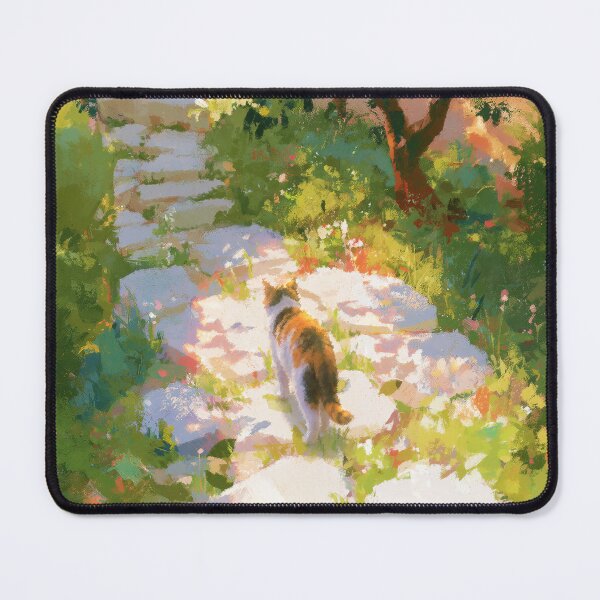 Item preview, Sunlit Garden Cat Wanderer designed and sold by Dusk Atelier.