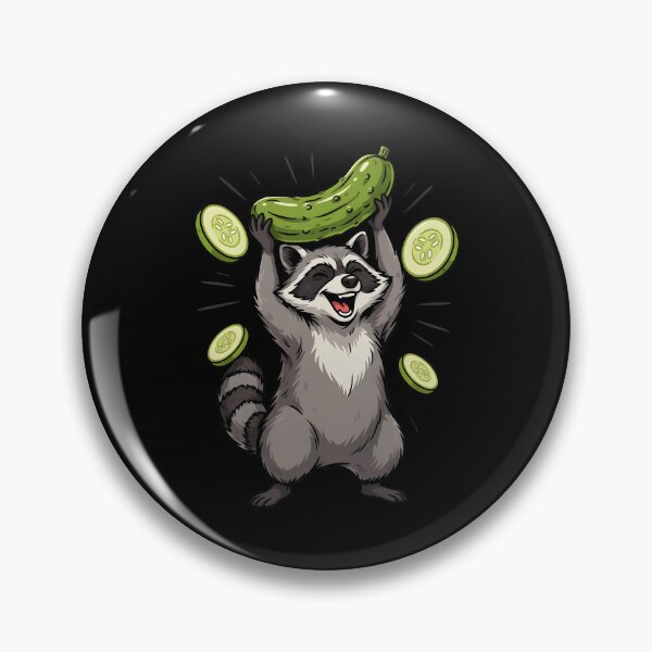 Item preview, Raccoon Eating Pickles Pickle Lover Raccoon Meme designed and sold by Redgiant87x.