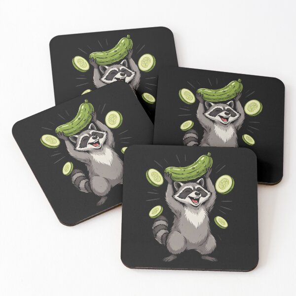 Item preview, Raccoon Eating Pickles Pickle Lover Raccoon Meme designed and sold by Redgiant87x.