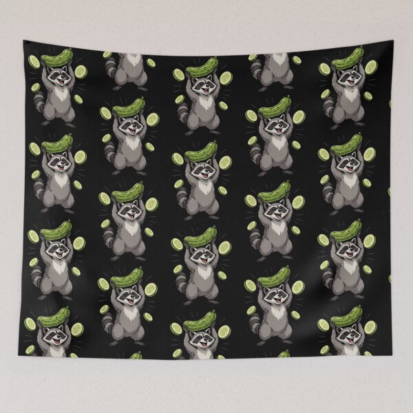 Item preview, Raccoon Eating Pickles Pickle Lover Raccoon Meme designed and sold by Redgiant87x.