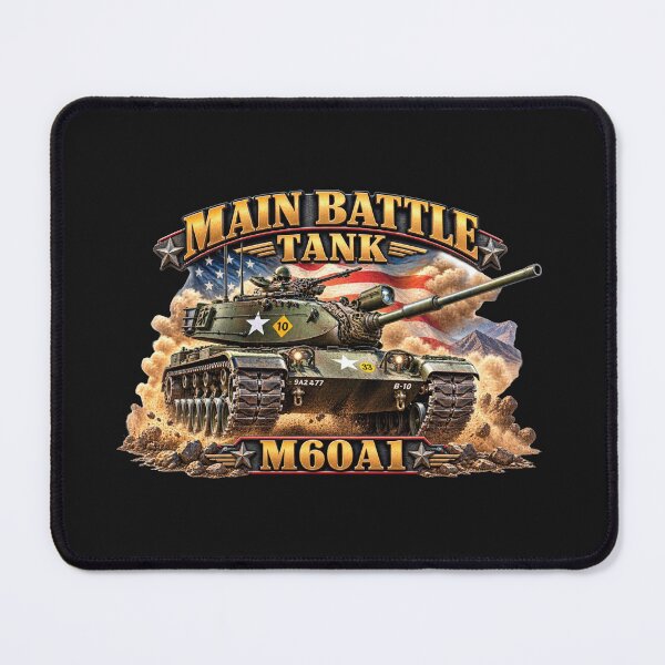 Item preview, Army - Main Battle Tank - M60A1 w Fire- Right Face - 3D - Enhanced designed and sold by Military Insignia Products.