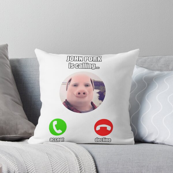 Item preview, John Pork Is Calling Funny Meme designed and sold by courtney-charlt.