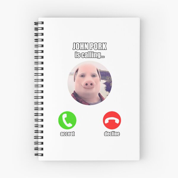 Item preview, John Pork Is Calling Funny Meme designed and sold by courtney-charlt.