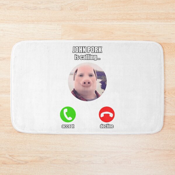Item preview, John Pork Is Calling Funny Meme designed and sold by courtney-charlt.