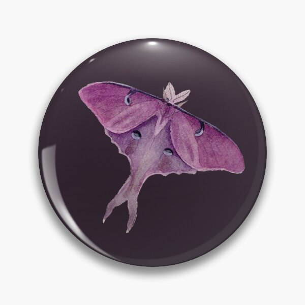 Item preview, Purple Luna Moth Watercolor | Noir Plum | Amethyst Botanical Insect designed and sold by simh.