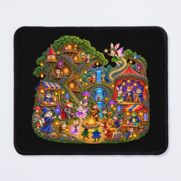 Item preview, Cute Woodland Fairy Festival – Magical Forest Animal Celebration designed and sold by MrDev.