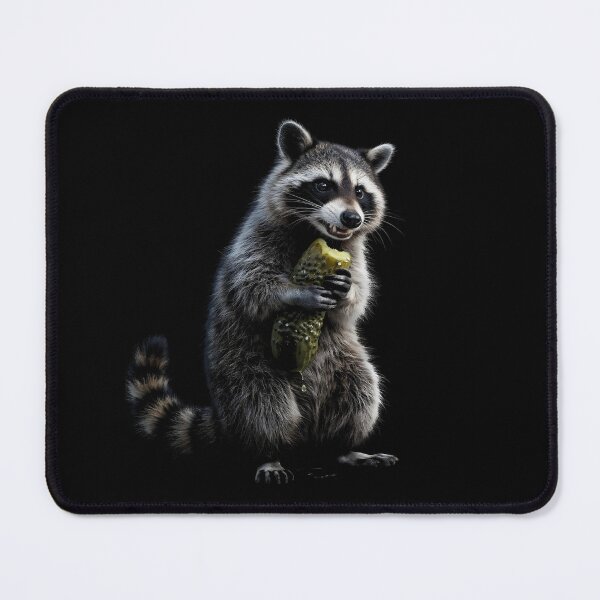 Item preview, Raccoon Eating Pickles Funny Raccoon Meme designed and sold by Redgiant87x.