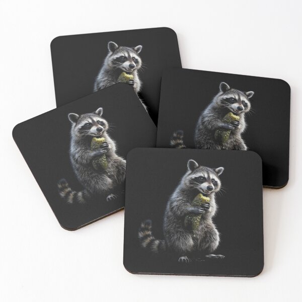 Item preview, Raccoon Eating Pickles Funny Raccoon Meme designed and sold by Redgiant87x.